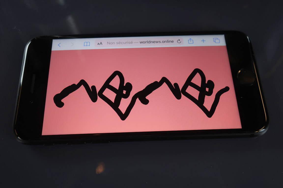 Claude Closky, ‘2020,’ 2019, web site (http://worldnews.online.fr/2020/), unlimited duration.